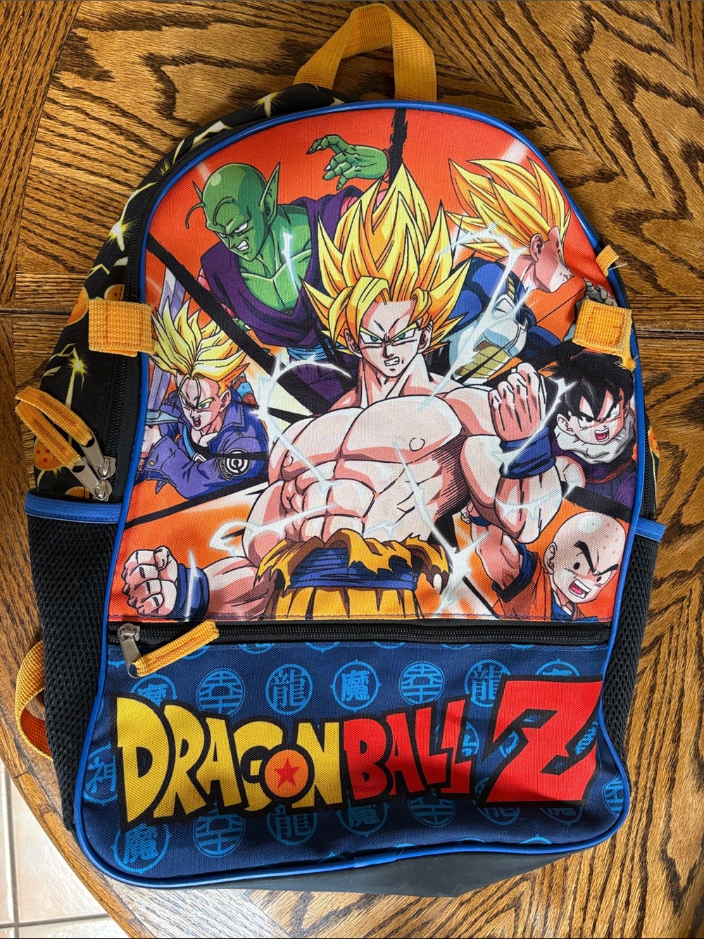 Dragon Ball Z Boys Orange & Blue Backpack